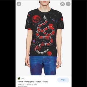 Mens Gucci Snake Shirt 